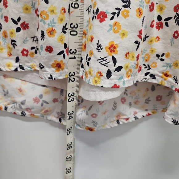 0002 Tommy Hilfiger TH Floral Spaghetti Strap Tie Back Sundress White Size 2 - Picture 14 of 14